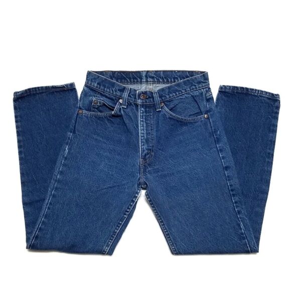 VINTAGE 70s Levi's 505 Orange Tab Wedgie Mom Jeans - Picture 5 of 13